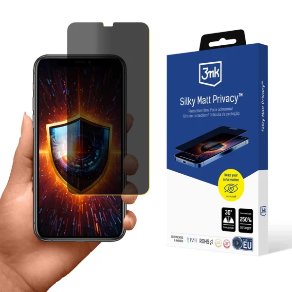 Folia ochronna prywatyzująca matowa 3mk Silky Matt Privacy na Apple iPhone 11 Pro Max