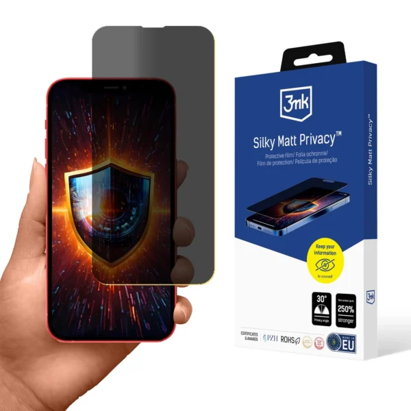 Folia ochronna prywatyzująca matowa 3mk Silky Matt Privacy na Apple iPhone 13 Pro