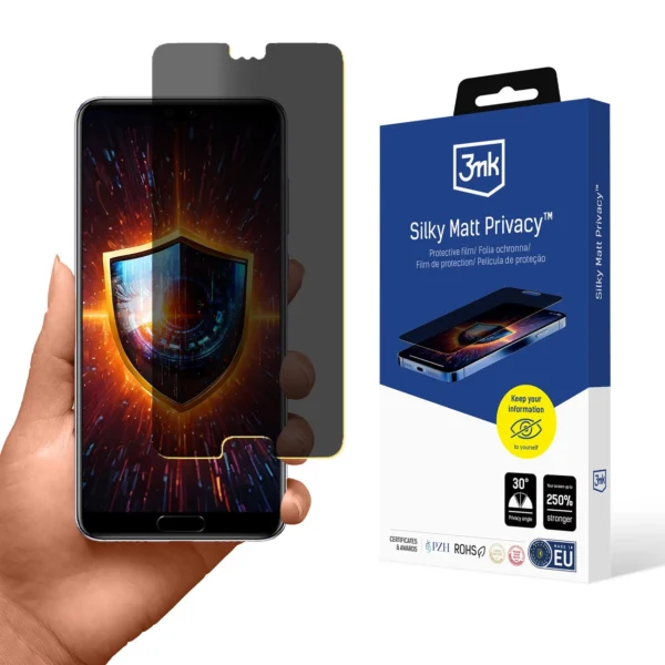 Folia ochronna prywatyzująca matowa 3mk Silky Matt Privacy na Huawei P20