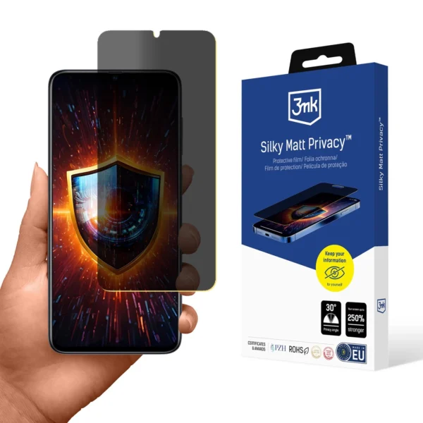 Folia ochronna prywatyzująca matowa 3mk Silky Matt Privacy na Samsung Galaxy A70