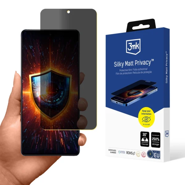 Folia ochronna prywatyzująca matowa 3mk Silky Matt Privacy na Xiaomi 12 Pro