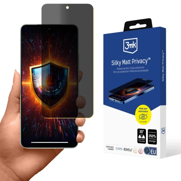 Folia ochronna prywatyzująca matowa 3mk Silky Matt Privacy na Xiaomi 15 Pro