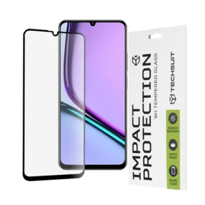 Techsuit - 111D Full Cover / Full Glue Glass - Realme Note 60 - Black