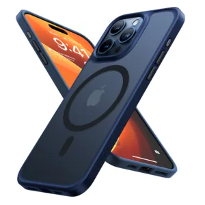 Torras - Guardian Magnetic Series - iPhone 15 Pro Max - Navy Blue