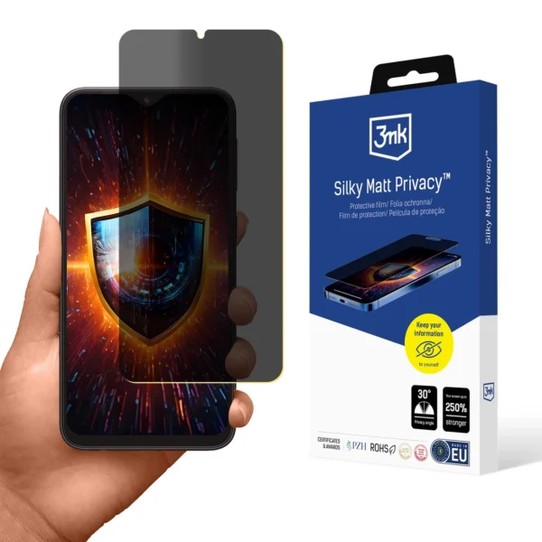 Folia ochronna prywatyzująca matowa 3mk Silky Matt Privacy na Samsung Galaxy A10