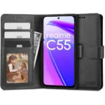 Etui Tech-Protect Wallet na Realme C55 - czarne