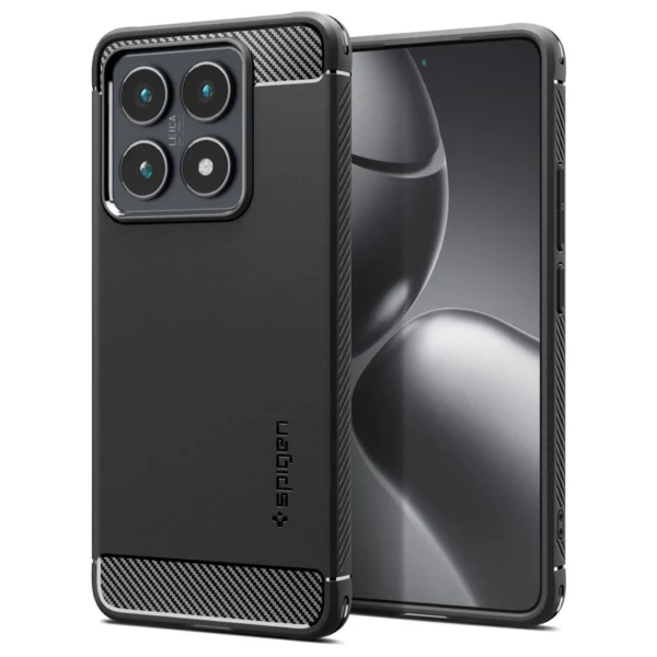 Etui Spigen Rugged Armor na Xiaomi 14T Pro - matowy czarny