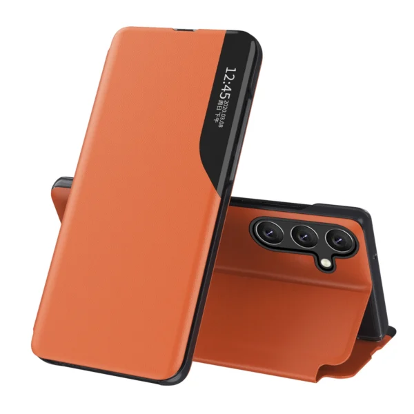 Eco Leather View Case Samsung Galaxy A36 Orange