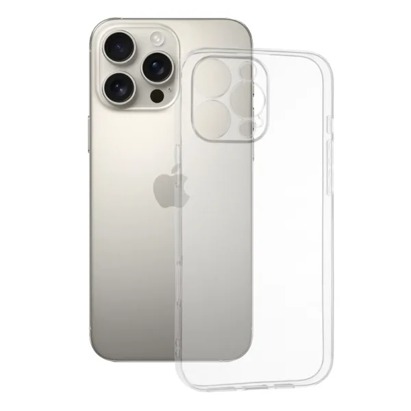 Techsuit - Clear Silicone - iPhone 16 Pro Max - Transparent