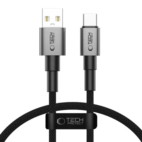 Tech-Protect UltraBoost DNA USB-A / USB-C Cable 15W/3A 25cm - Gray