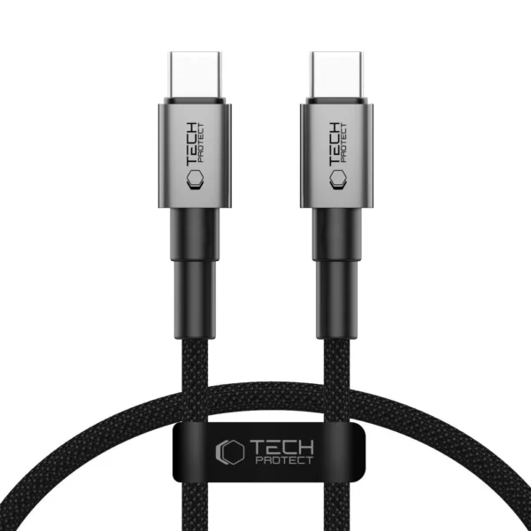 Tech-Protect UltraBoost DNA USB-C PD60W/3A Cable 25cm - Gray