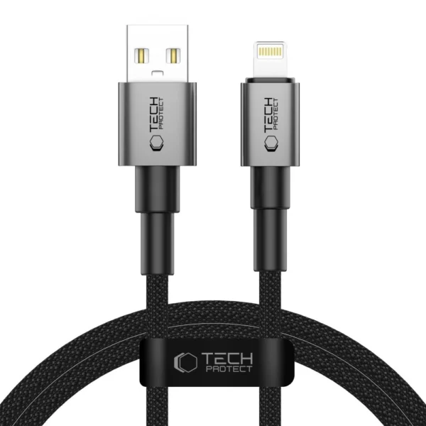 Tech-Protect UltraBoost DNA USB-A / Lightning cable 15W/2.4A 100 cm - gray