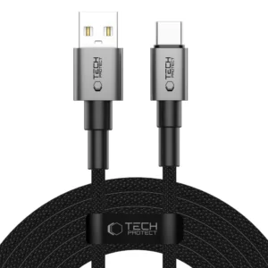 Tech-Protect Ultraboost DNA USB-A / USB-C Cable 15W/3A 300cm - Gray