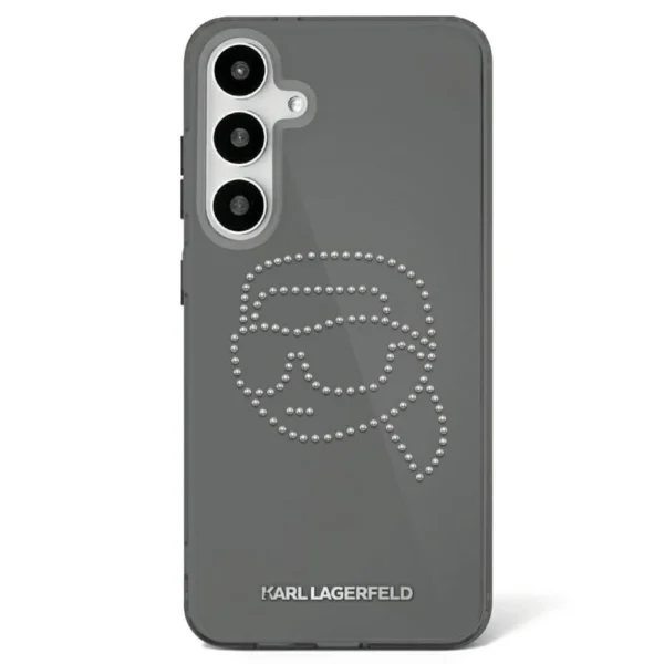 Case Karl Lagerfeld Rhinestones Karl Head Logo Samsung Galaxy S25 black