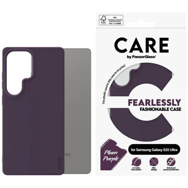 CARE by PanzerGlass Fashion Case for Samsung Galaxy S25 Ultra - Purple