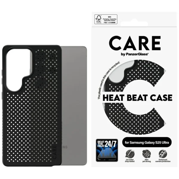 CARE by PanzerGlass Feature Heat Beat Case for Samsung Galaxy S25 Ultra - Black