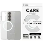 CARE by PanzerGlass Flagship Urban Combat StarLight White QI Case for Samsung Galaxy S25+ - Transparent