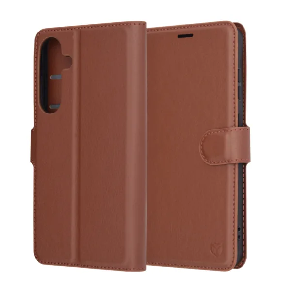 Techsuit - Leather Folio - Samsung Galaxy S25 Plus - Brown