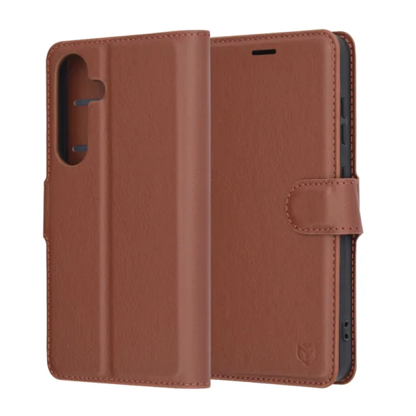 Techsuit - Leather Folio - Samsung Galaxy S25 - Brown