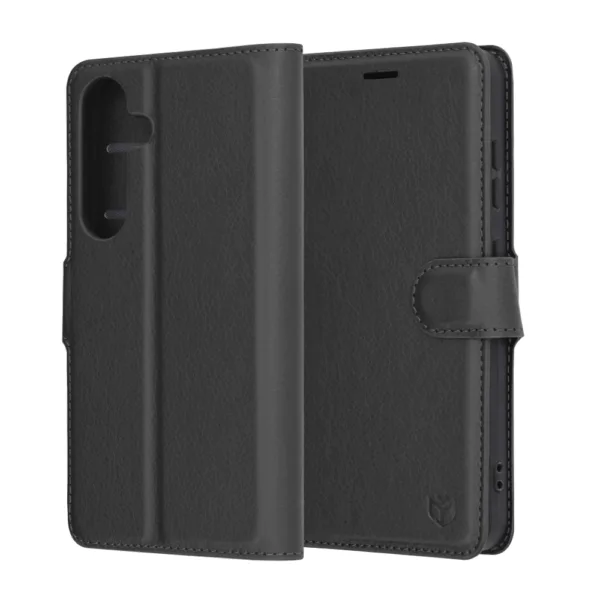 Techsuit - Leather Folio - Samsung Galaxy S25 - Black