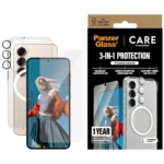 CARE by PanzerGlass Flagship 3in1 Case + Glass + Lens Protective Kit for Samsung Galaxy S25