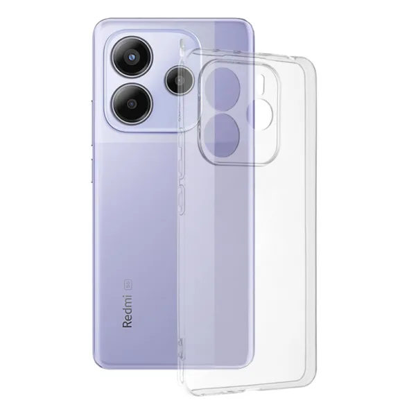 Techsuit - Clear Silicone - Xiaomi Redmi Note 14 5G - Transparent