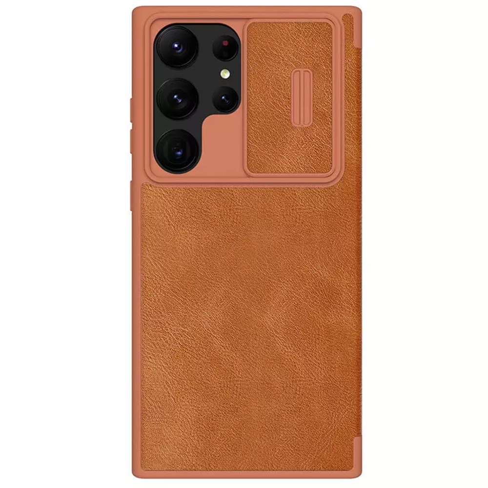 Nillkin - Qin Leather PRO Case - Samsung Galaxy S23 Ultra - Brown