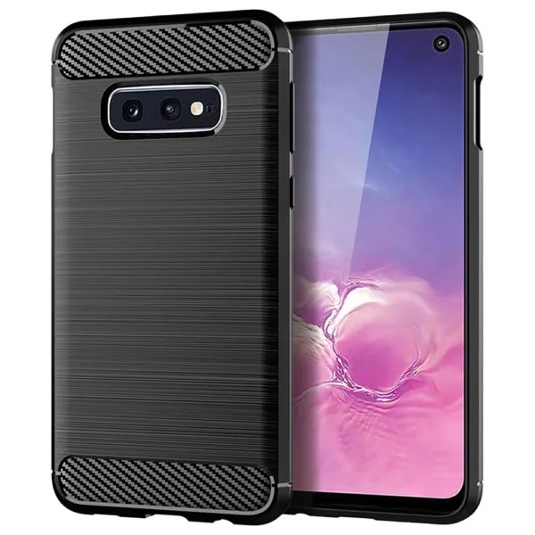 Techsuit - Carbon Silicone - Samsung Galaxy S10e - Black