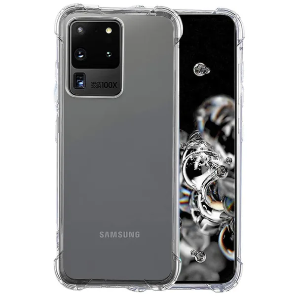 Techsuit - Shockproof Clear Silicone - Samsung Galaxy S20 Ultra 4G / S20 Ultra 5G - Clear