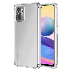 Techsuit - Shockproof Clear Silicone - Xiaomi Redmi Note 10 4G / Note 10S / Poco M5s - Clear