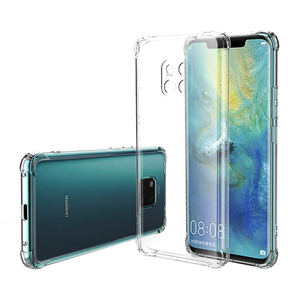 Techsuit - Shockproof Clear Silicone - Huawei Mate 20 Pro - Clear