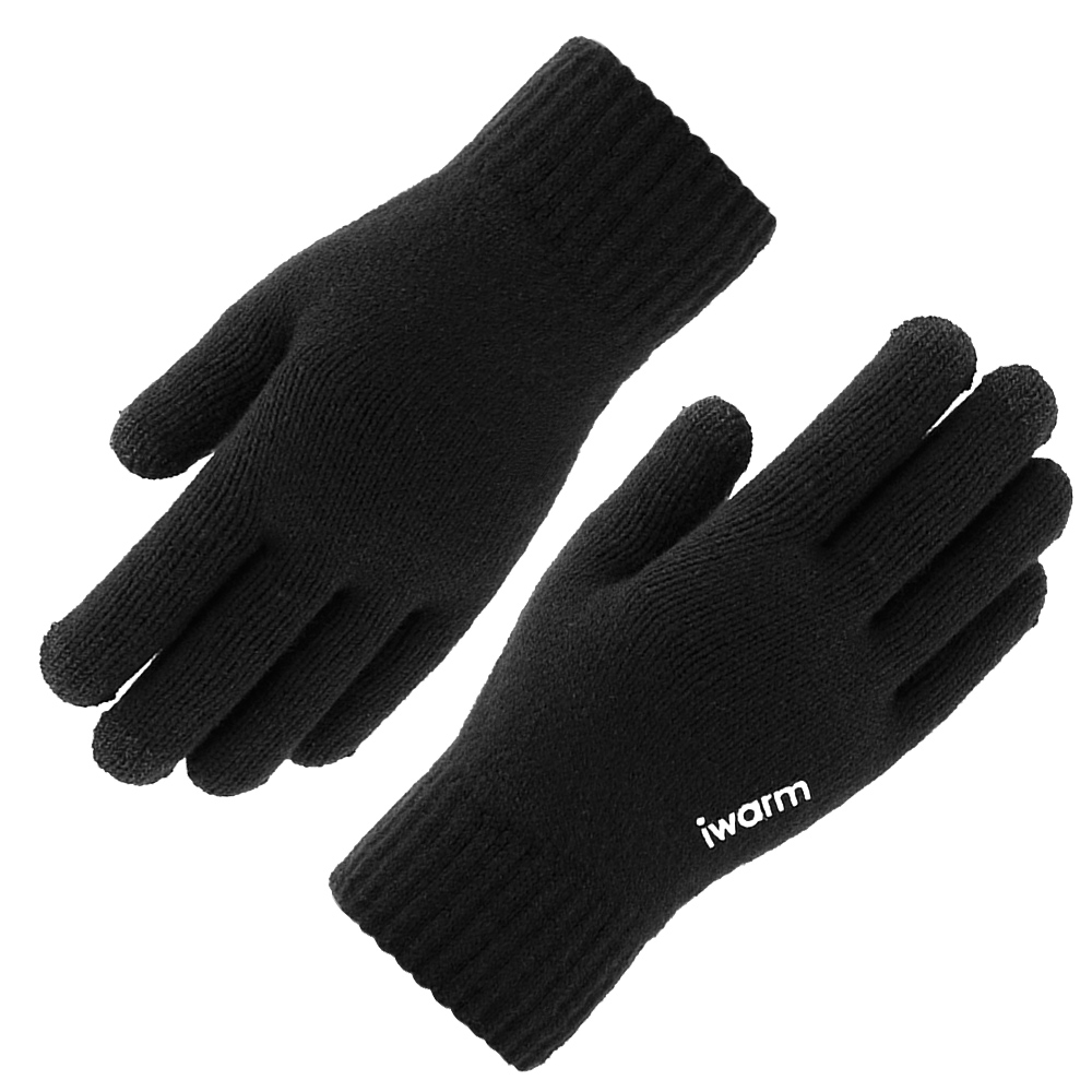 iWarm - Touchscreen Gloves (ST0005) - Wool - Black