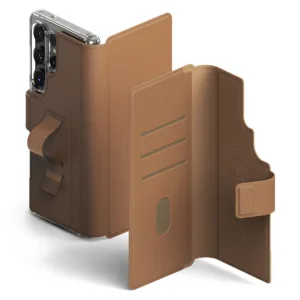 Ringke - Folio Grip Wallet Magnetic - Samsung Galaxy S23 Ultra / S24 Ultra / S25 Ultra - Brown