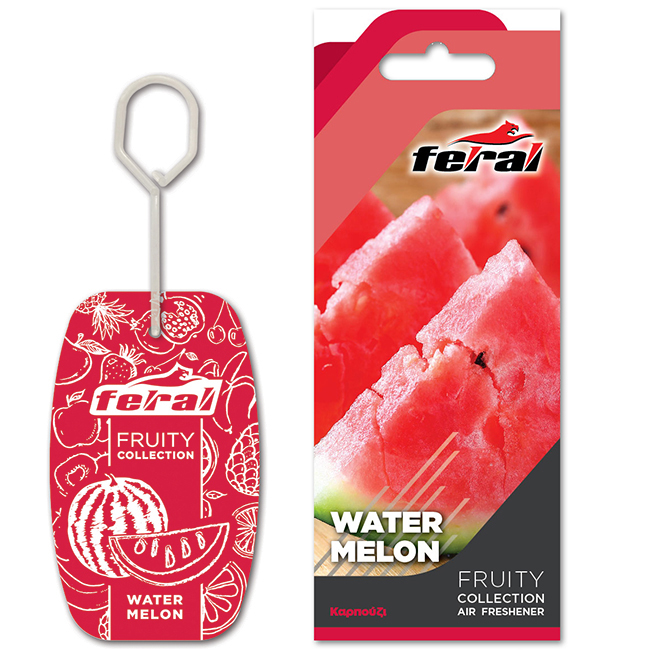 Αρωματικό Αυτοκινήτου Κρεμαστό Feral Fruity Collection Watermelon 1 Τεμάχιο