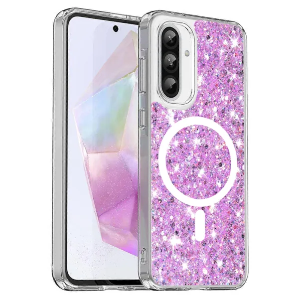 Techsuit - Sparkly Glitter MagSafe - Samsung Galaxy A36 5G / A56 5G - Magenta