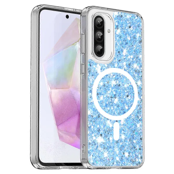 Techsuit - Sparkly Glitter MagSafe - Samsung Galaxy A36 5G / A56 5G - Blue