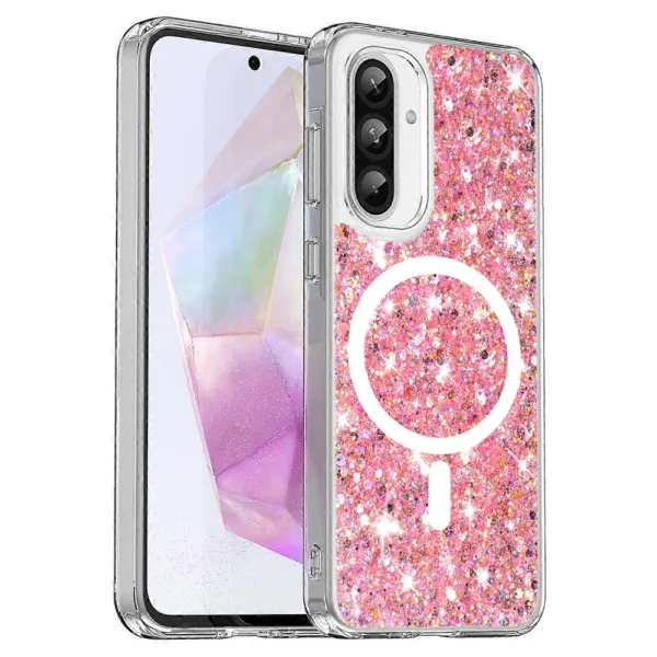 Techsuit - Sparkly Glitter MagSafe - Samsung Galaxy A36 5G / A56 5G - Pink