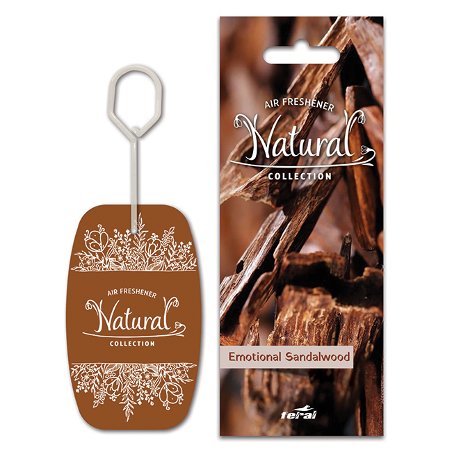 Αρωματικό Αυτοκινήτου Κρεμαστό Feral Natural Collection Sandalwood 1 Τεμάχιο