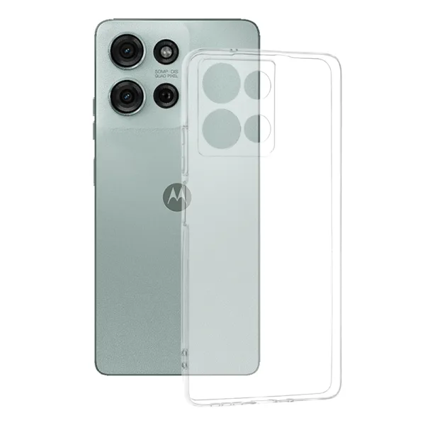 Techsuit - Clear Silicone - Motorola Moto G75 - Transparent