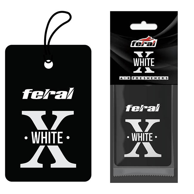 Αρωματικό Αυτοκινήτου Κρεμαστό Feral X Collection White 1 Τεμάχιο