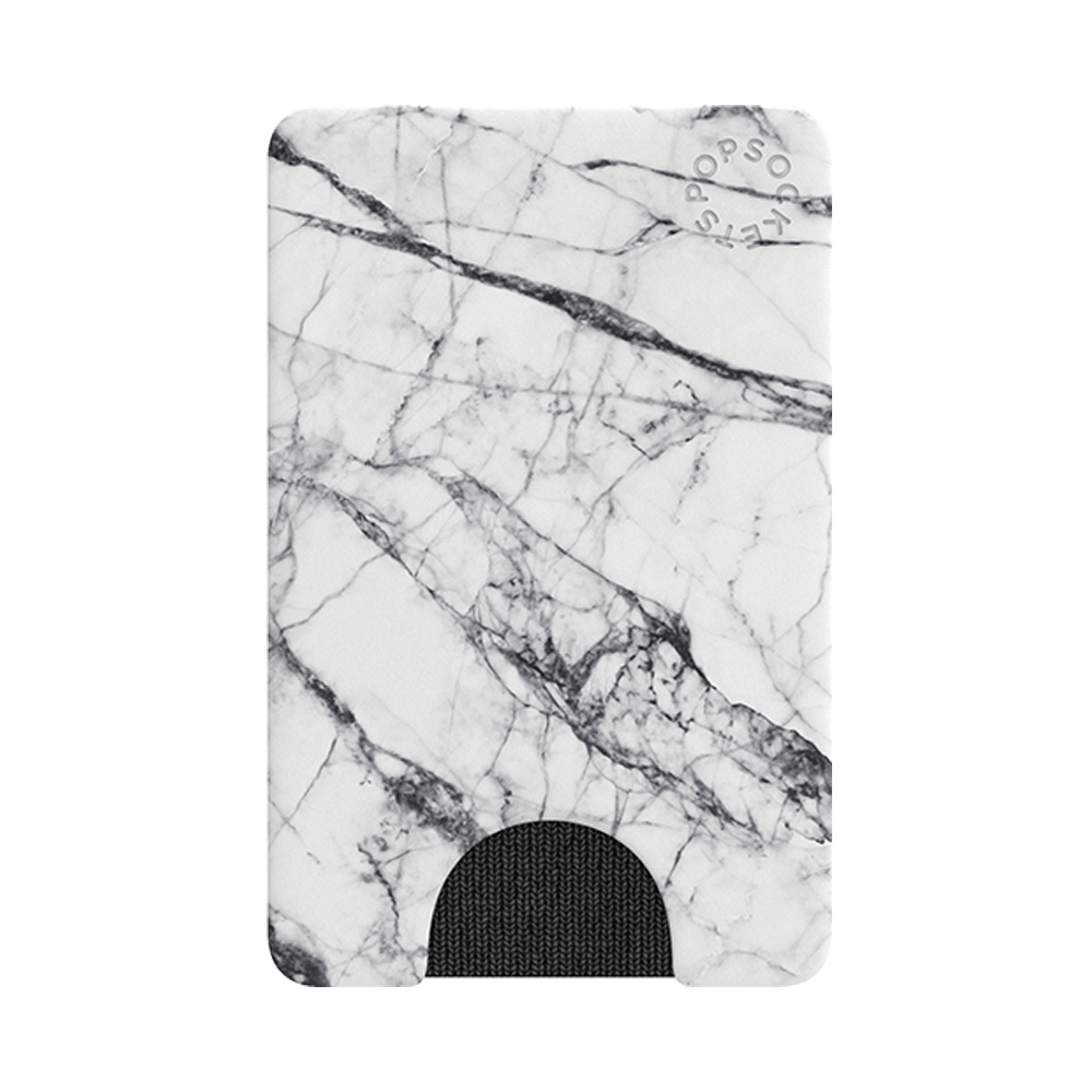 PopSockets - PopWallet - White Marble