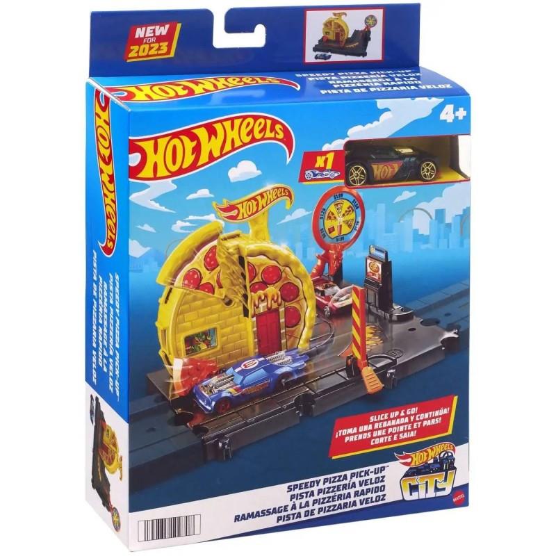 HOT WHEELS CITY ΜΙΝΙ ΠΙΣΤΕΣ SPEEDY PIZZA PICK-UP - HKX44