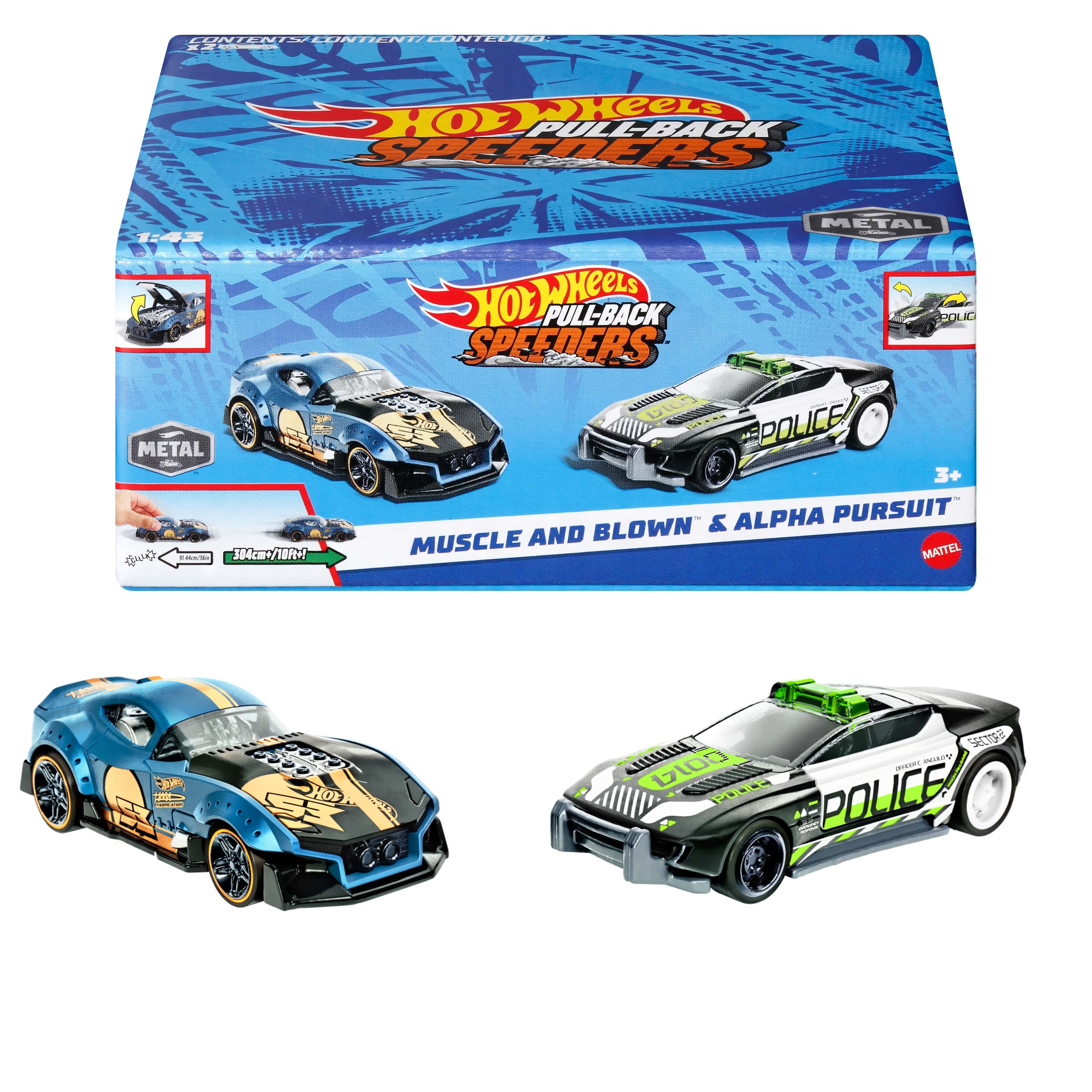 HOT WHEELS PULL BACK - ΣΕΤ ΤΩΝ 2