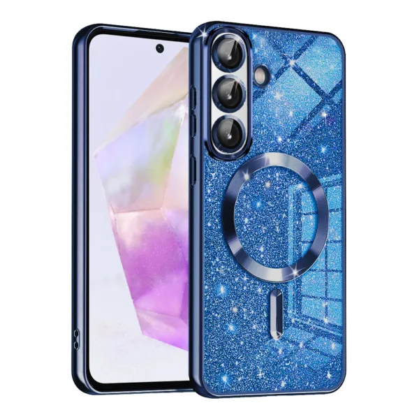 Techsuit - Luxury Glitter MagSafe - Samsung Galaxy A36 5G - Deep Blue