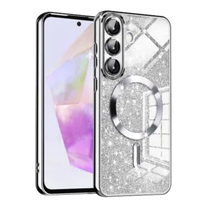 Techsuit - Luxury Glitter MagSafe - Samsung Galaxy A36 5G - Silver