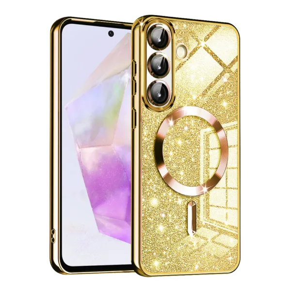 Techsuit - Luxury Glitter MagSafe - Samsung Galaxy A36 5G - Gold