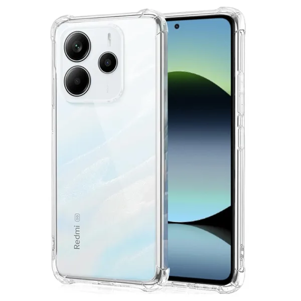 Techsuit - Shockproof Clear Silicone - Xiaomi Redmi Note 14 4G - Clear