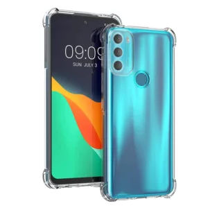 Techsuit - Shockproof Clear Silicone - Motorola Moto G71 5G - Clear