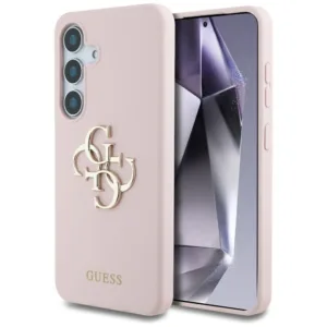 Guess - Silicone 4G Big Metal Logo (GUHCS25LS4SMDP) - Samsung Galaxy S25 Ultra - Pink