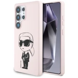 Karl Lagerfeld - Silicone Graffiti MagSafe (KLHMS25LPNYKGRTP) - Samsung Galaxy S25 Ultra - Ikonik Pink